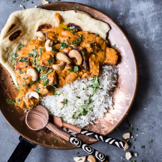 Creamy Cashew Indian Butter Paneer