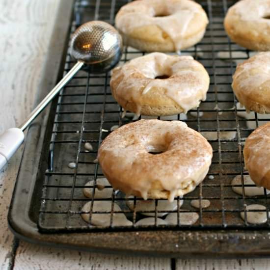 Banana Doughnuts with Banana Glaze