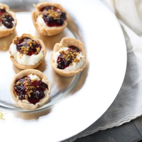Lemon Blueberry Mini Pies