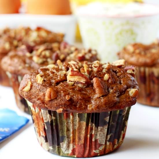 Banana Nut Protein Muffins