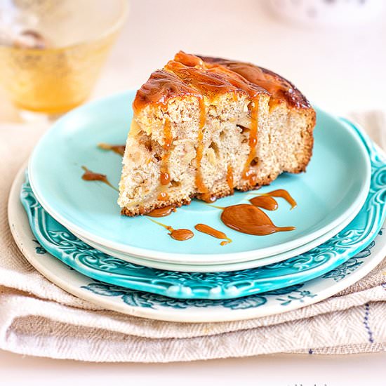 Giant Apple Roll with Caramel