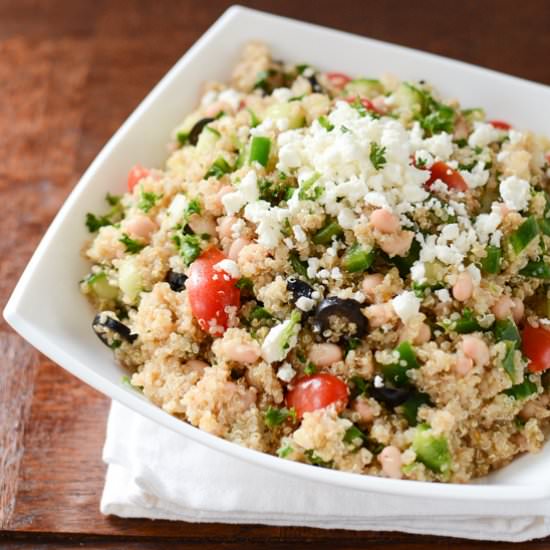 Mediterranean Quinoa & Bean Salad