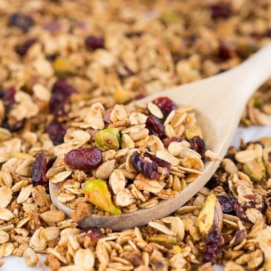 Pistachio & Cranberry Granola