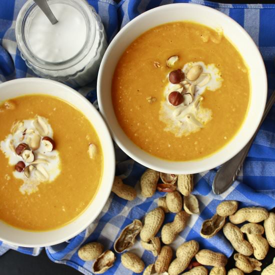 Carrot Soup with PB and Coconut Milk