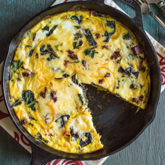 Swiss Chard & Golden Beet Frittata