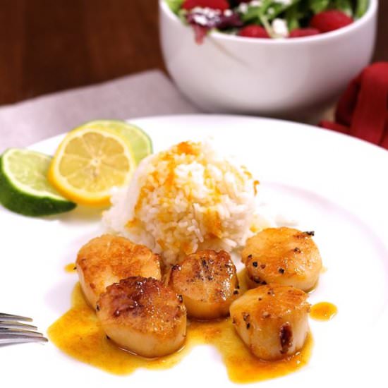 Scallops With Orange Sauce