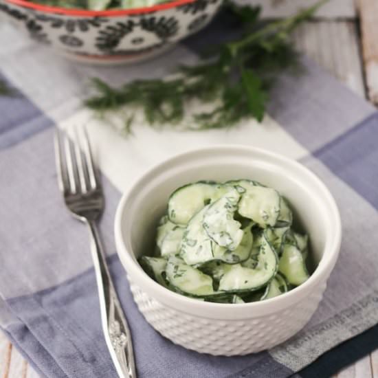 Cucumber Ribbon Salad