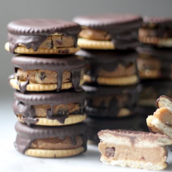 Vegan Cookie Dough Ritz Sandwiches