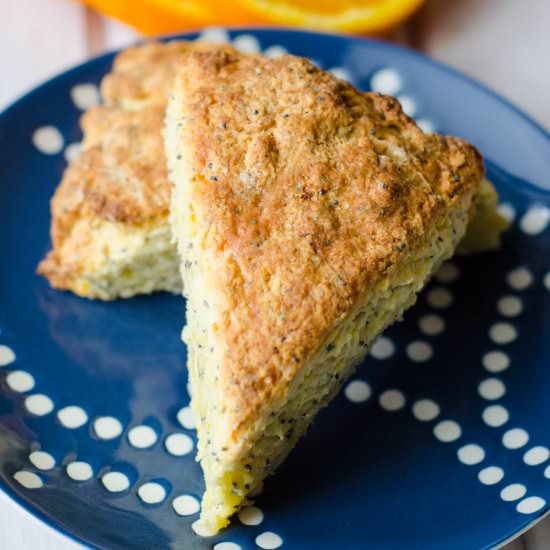 Orange Poppy Seed Scones