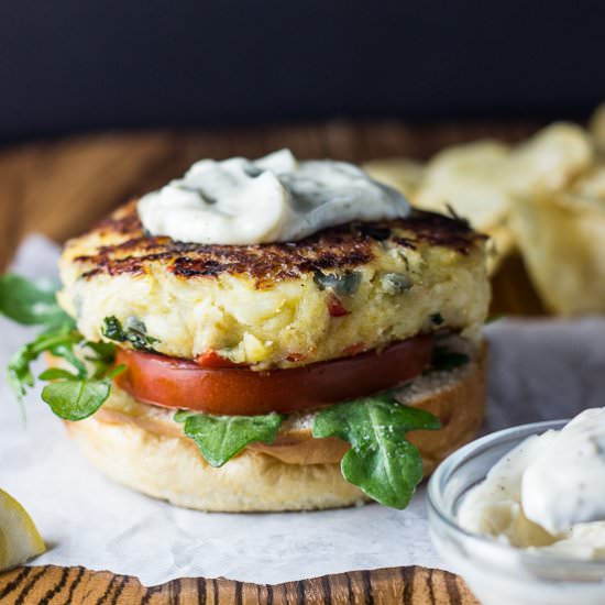 Crab Cakes with Garlic Aioli