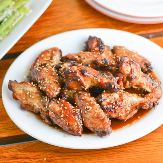 Slow Cooker Sticky Chicken Wings