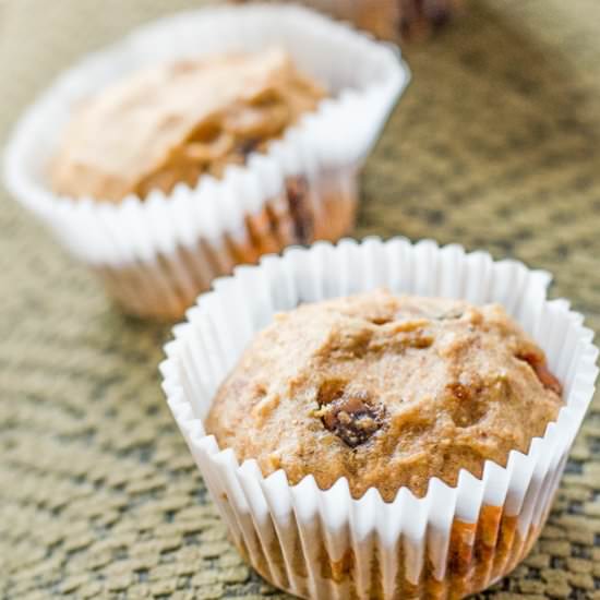 Skinny Chocolate Cinnamon Muffins