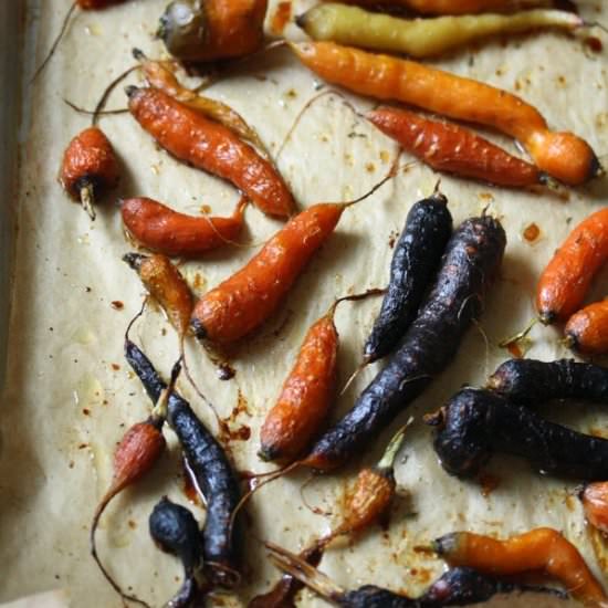 Honey Roasted Carrots with Thyme