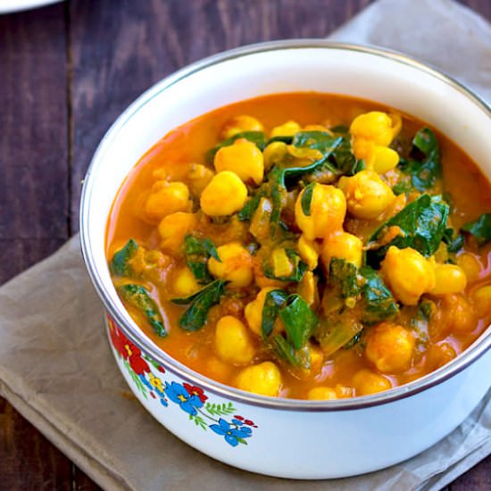 Chickpea Spinach Curry