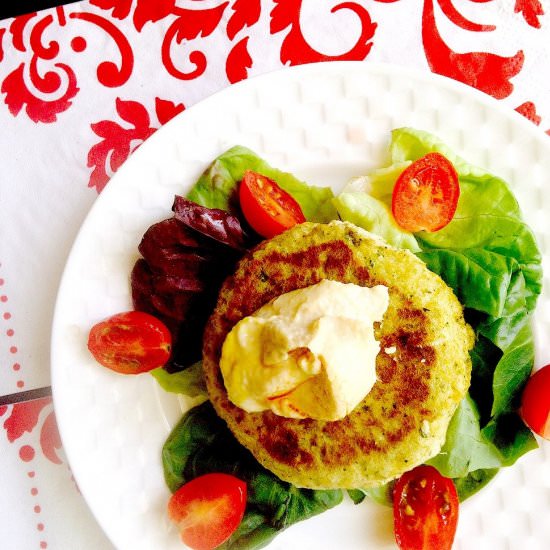 Zucchini Chickpea Fish Cakes
