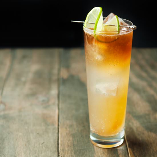 Ginger Shrub Dark & Stormy Cocktail