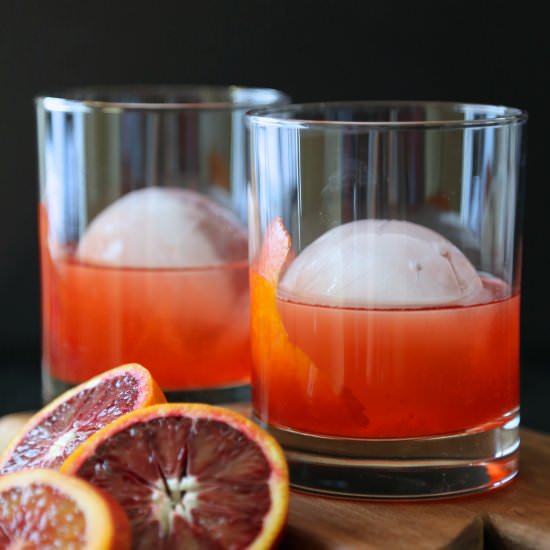 Blood Orange Whiskey Negroni