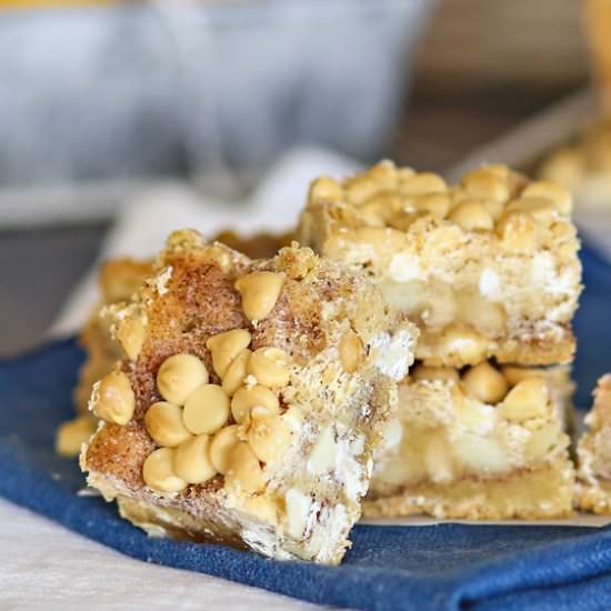 White Choc Mac Nut Blondies