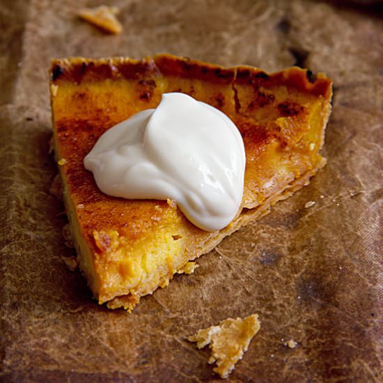 Mandarin Custard Tart