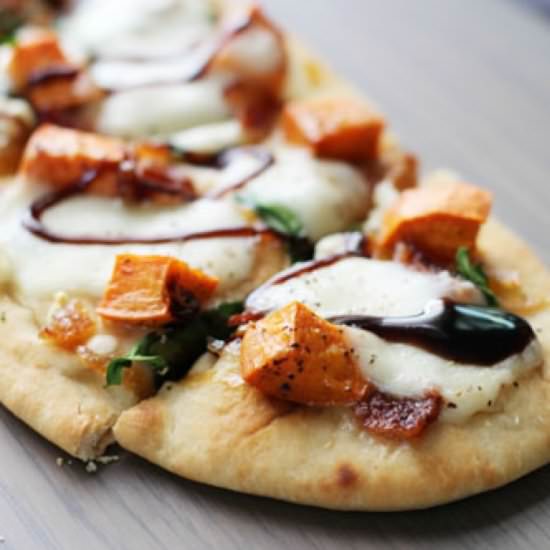 Sweet Potato and Bacon Pizza
