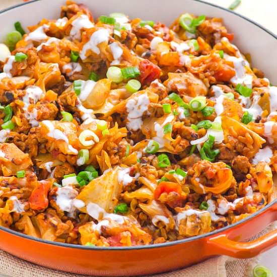 Lazy Cabbage Rolls Skillet
