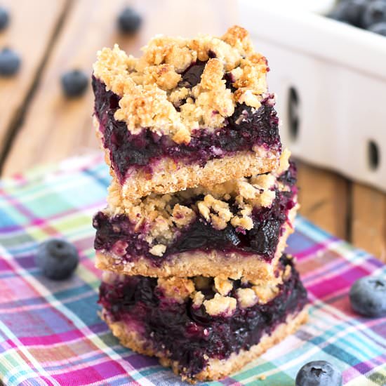 Blueberry Crumble Bars