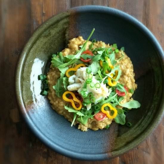 Cheesy Curry Risotto