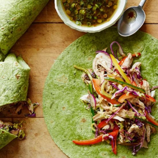 Ginger Scallion Chicken Wrap