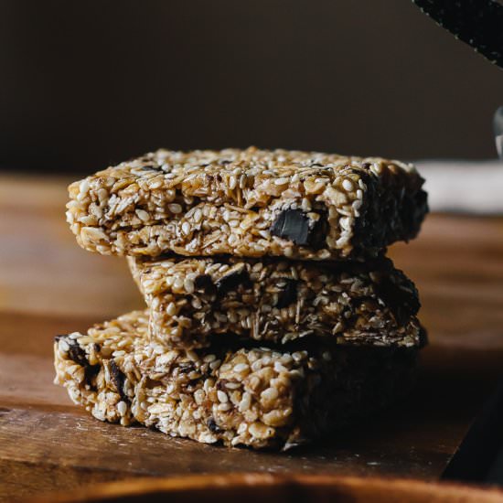 Chocolate Sesame Snack Squares