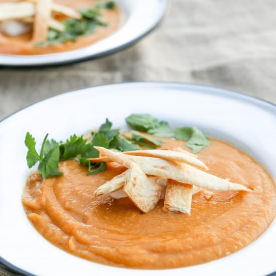 Sweet Potato, Chili & Lime Soup