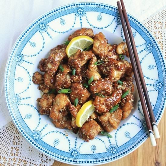 Lemon, Honey and Sesame Chicken