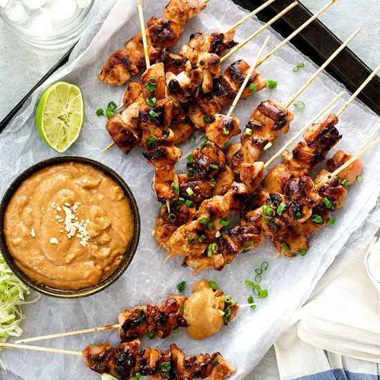 Satay Chicken with Peanut Sauce