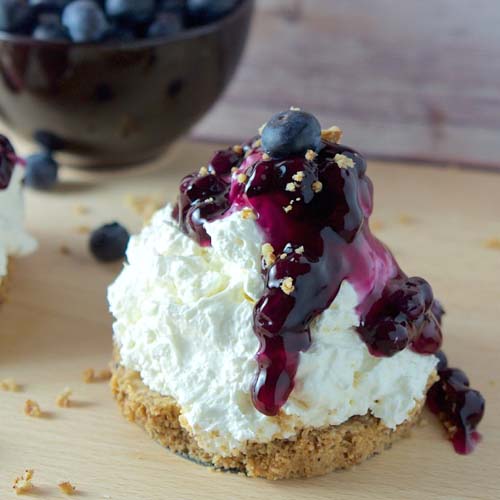No Bake Blueberry Cheesecake