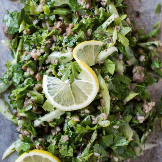 Parsley Chestnut Salad