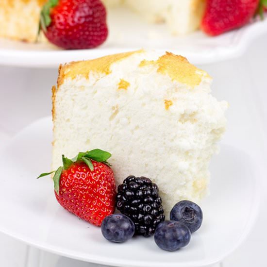 Hazelnut Angel Food Cake