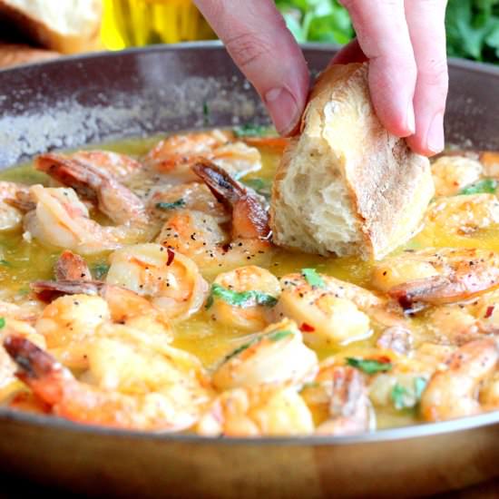 Succulent Shrimp Scampi