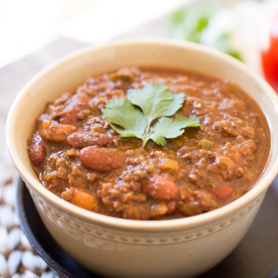 Thick and Hearty Beef Chili