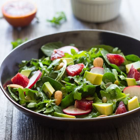 Orange Avocado and Arugula Salad
