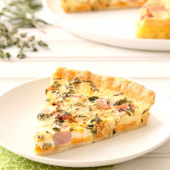 Ham and Herb Quiche
