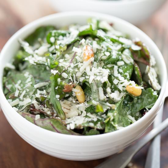 Bacon Kale Caesar Salad