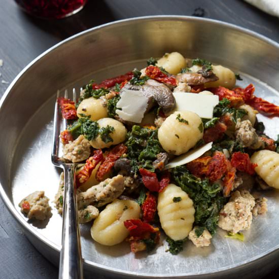 Kale Tomato Sausage Gnocchi