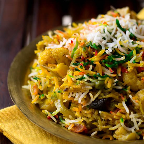 Hyderabadi Vegetable Biryani