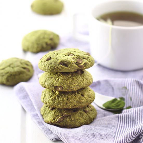 Matcha Chocolate Chip Cookies