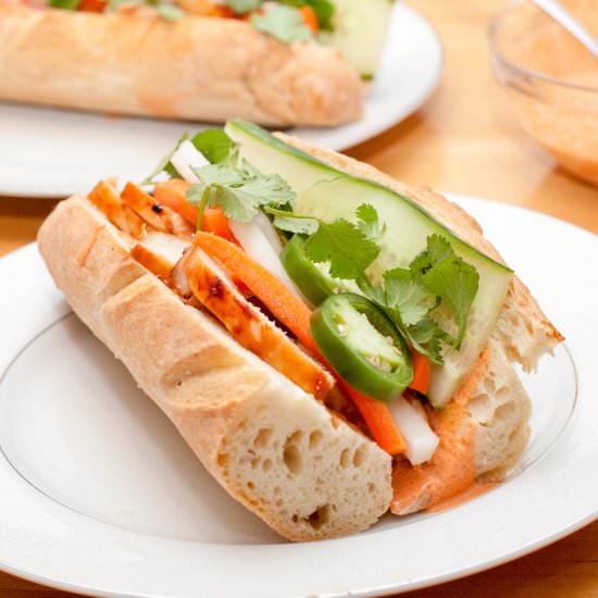 Grilled Chicken Banh Mi