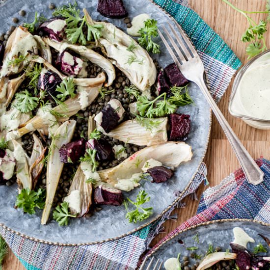 Roasted Fennel & Beet Salad