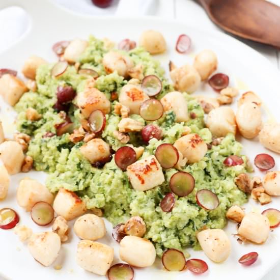 Romanesco “Risotto” with Scallops