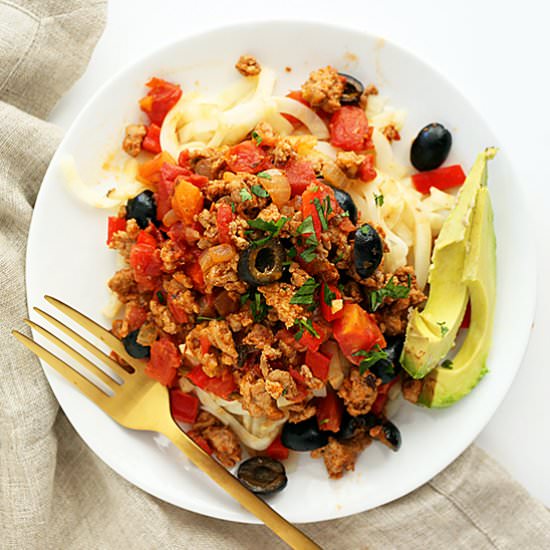 Turkey Taco Pasta