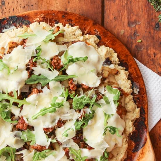 Zesty Potato and Sausage Pizza