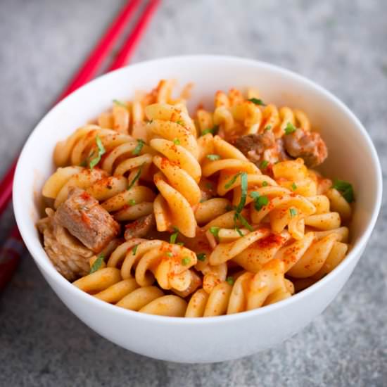 One-Pot Lamb Chop Pasta