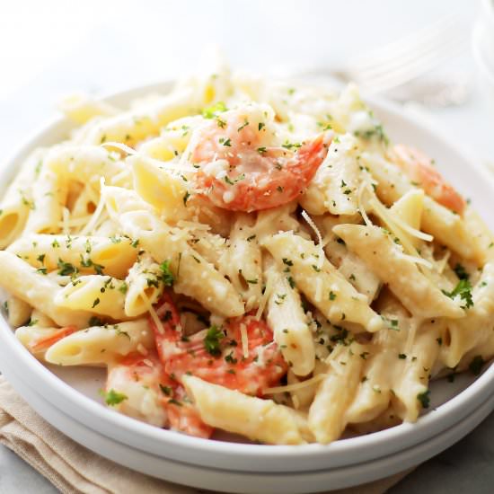 Creamy Lemon-Shrimp Pasta